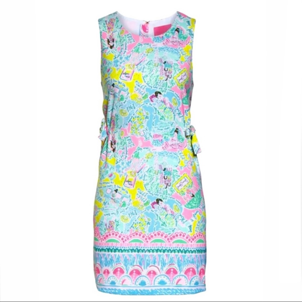 ๐HP๐New! Lilly Pulitzer Marli Stretch Shift Dress In Pop Up Womenโs Size 8๐๐ - Picture 11 of 12